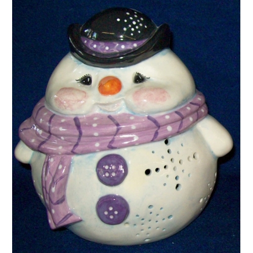 Plaster Molds - Snowman Candle Holder